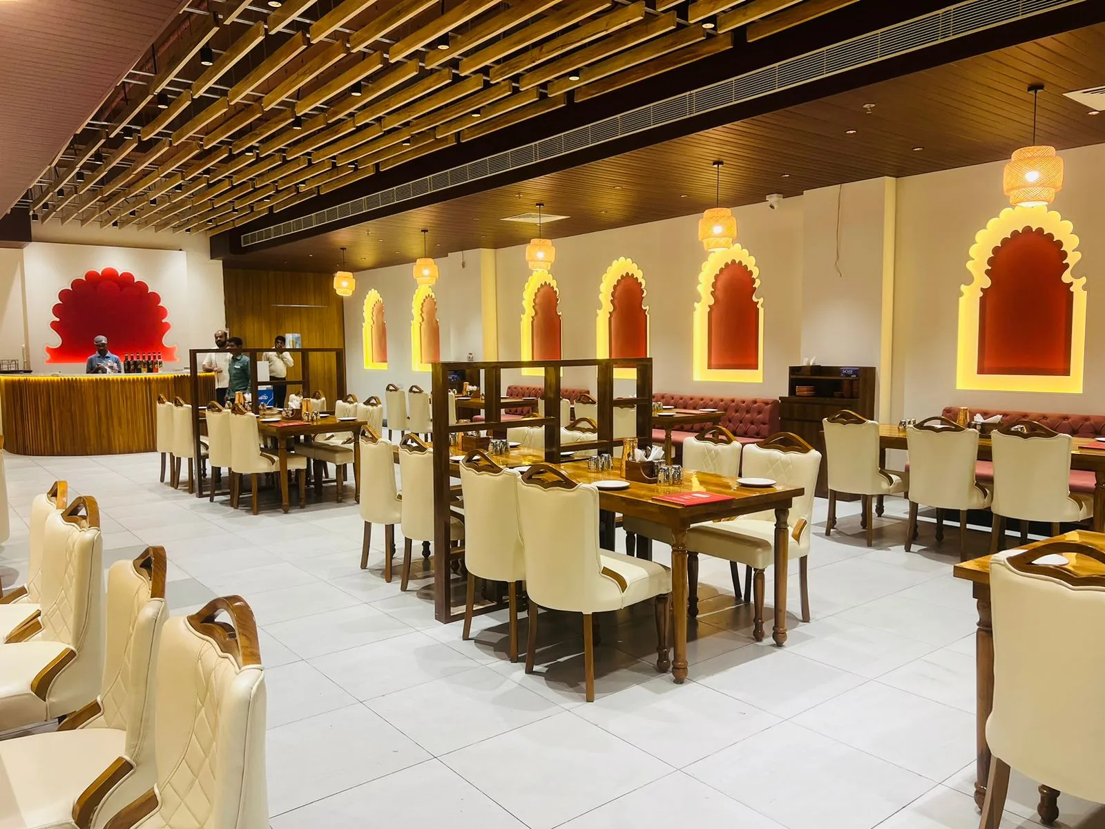 Jharokha-lined dining hall